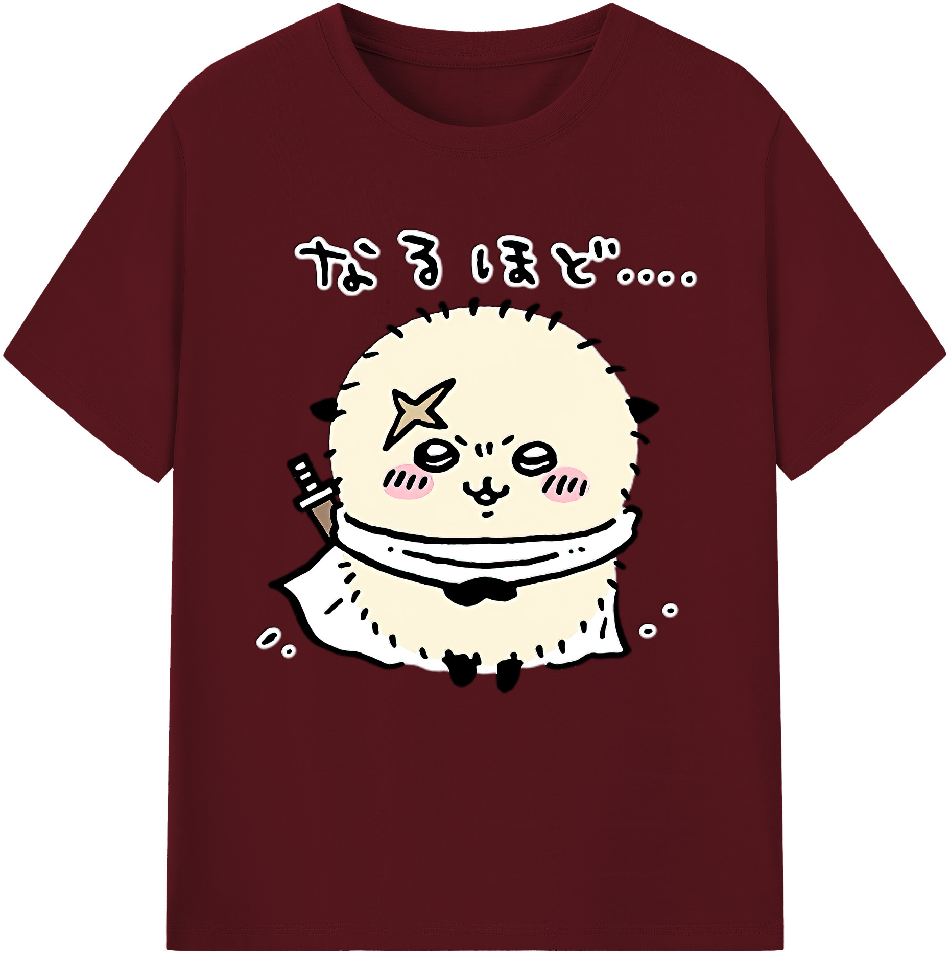（画像用） ちいかわ ラッコ Chii-kawa Sea otter 綿100％半袖Tシャツ（フロントプリント）